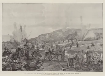 La guerra del Transvaal, avanzata dei Gordons contro i Boeri a Elandslaagte, 21 ottobre